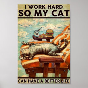 Vintage Katze Poster