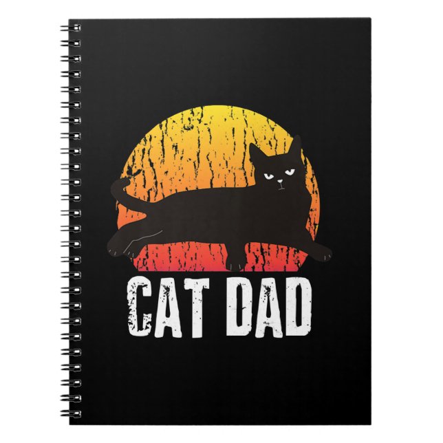 Vintage Katze | Retro Animal Present Notizblock (Vorderseite)
