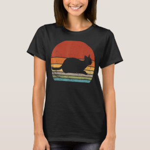 Vintage Katze Retro Kat Silhouette Tiere 60er 70er T-Shirt