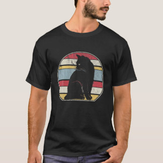 Vintage Katze Retro Stil Niedlich Katzenkätzchen K T-Shirt