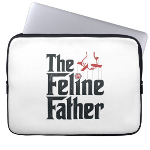 Vintage-Katze-Vater-Katzen-Humor-Vektor-Design_1 Laptopschutzhülle