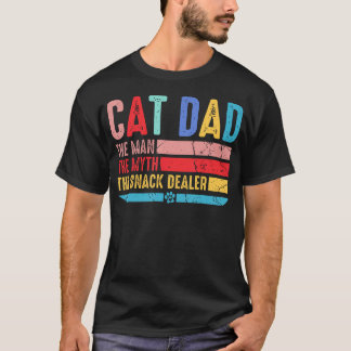 Vintage-Katze-Vater-Mann-Mythos-Snack-Händler-Vate T-Shirt