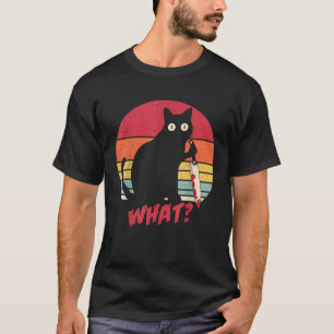 Vintage Katze Was für eine lustige, mörderische sc T-Shirt