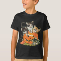 Vintage-Katze Y Halloween-Schwarzes Kätzchen Kostü