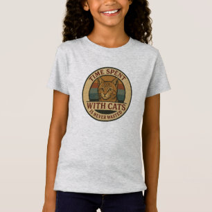 Vintage-Katze – Zeit mit Katzen ist nie vergeudet T-Shirt