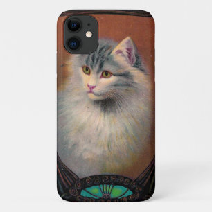 Vintage-Katzen Art Nouveau elegantes Haustierportr Case-Mate iPhone Hülle