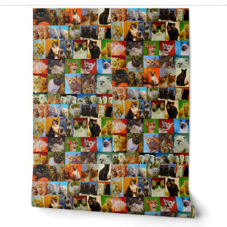 Vintage Katzen Collage Tapete