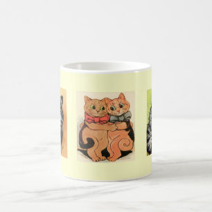 Vintage Katzen-Geschenk-Tasse Louis Wain Kaffeetasse