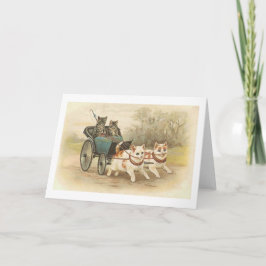 Vintage Katzen Karte