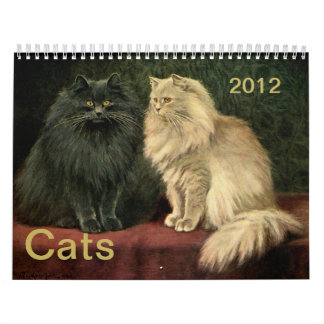 Vintage-Katzen Perser Siam Tabby Kater 2012 Kalender