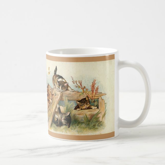 Vintage Katzen-Tasse Tasse (Rechts)