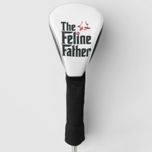 Vintage Katzen-Vater-Katze Humor Vektor Design_1 Golf Headcover