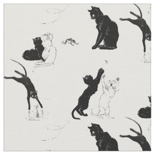 Vintage Katzen von Théophile Steinlen Stoff