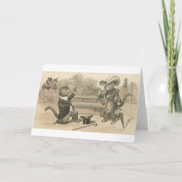 Vintage Katzen-Vorschlagskarte Karte