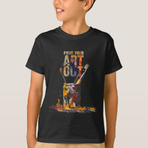 Vintage-Katzengeschenkeladen Künstler Kunst Machen T-Shirt