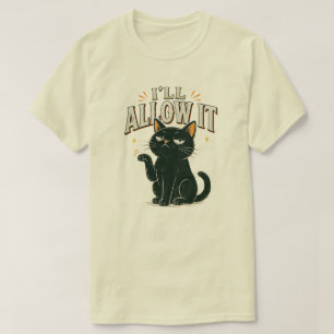 Vintage Katzenhumor-Grafik mit Selbstgefälligkeit T-Shirt