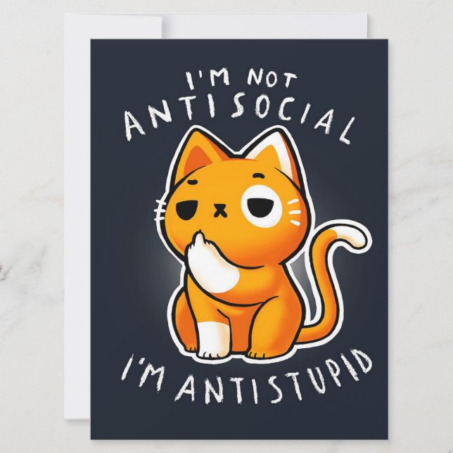 Vintage Katzenkatze Art| Niedliches Geschenk für V (Vorderseite)