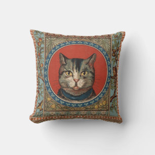 Vintage Katzenleben für Kitty Cat Classic Victoria Kissen