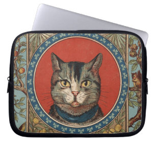 Vintage Katzenleben für Kitty Cat Classic Victoria Laptopschutzhülle