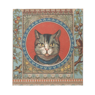 Vintage Katzenleben für Kitty Cat Classic Victoria Notizblock