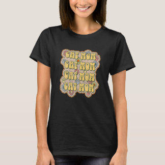 Vintage KatzenMama für Katzen T-Shirt