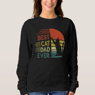 Vintage Katzenvater Fist Bump Bester Katzenvater ü Sweatshirt