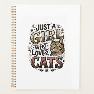 Vintage-Katzliebhaber-Mädchen-Typografie-Design_1 Planer