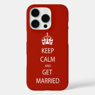 Vintage KEEP CALM HEIRATEN iPhone 16 Pro Hülle