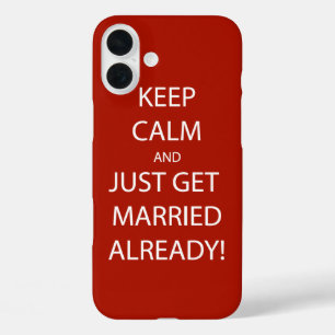 Vintage KEEP CALM  HEIRATEN iPhone 16 Plus Hülle