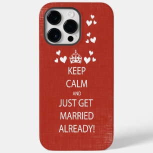 Vintage KEEP CALM HEIRATEN Case-Mate iPhone Hülle