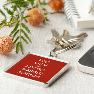 Vintage KEEP CALM HEIRATEN Hülle für das iPad 2 Schlüsselanhänger