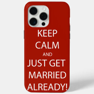 Vintage KEEP CALM und heiratet endlich schon Case-Mate iPhone Hülle