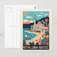Vintage Kefalonia Greece Reise Souvenirs