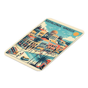 Vintage Kefalonia Griechenland Reiseandenken Magnet