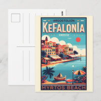 Vintage Kefalonia Griechenland Reiseandenken