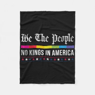 Vintage Keine Könige In Amerika Wir Das Volk Patri Fleecedecke