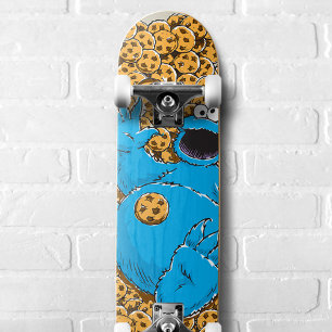 Vintage-Keksmonster und Kekse Skateboard