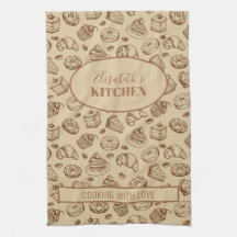 Vintage Keksmuster personalisierte Namensküche