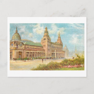 Vintage Kelvin Hall, Glasgow, Schottland Postkarte