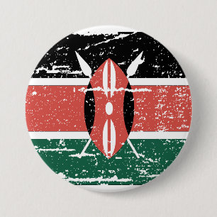 Vintage Kenia-Flagge Button