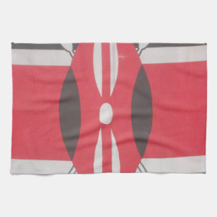 Vintage-Kenia-Flagge Harambe-Design Küchentuch