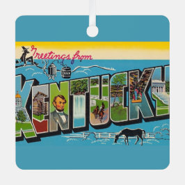 Vintage Kentucky Ornament Aus Metall