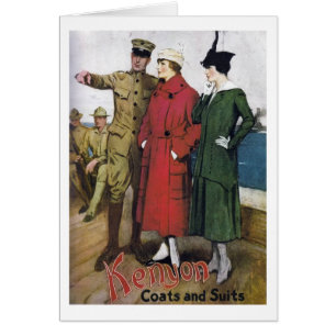 Vintage Kenyon Mantel-u. Anzugs-Anzeige,