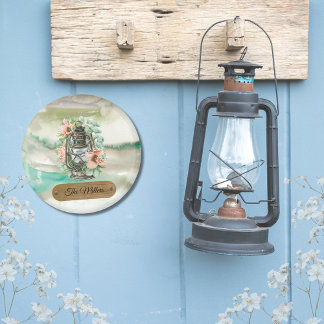Vintage Kerosene Lantern Rustic Cottage Style Magnet