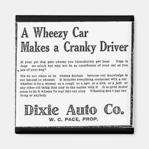 Vintage keuchendes Auto der Dixie Magnet