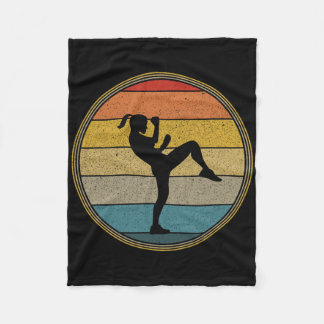 Vintage Kickboxing Mixed Martial Arts Mma Girl Wom Fleecedecke
