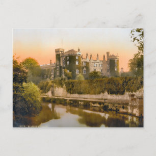 Vintage Kilkenny Castle Irland Postkarte