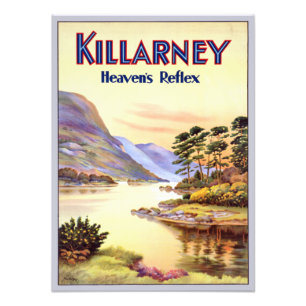 Vintage Killarney Irland Himmels Reflex Reise P Fotodruck