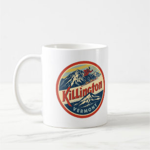 Vintage KILLINGTON Vermont Skigebiet Berge Kaffeetasse