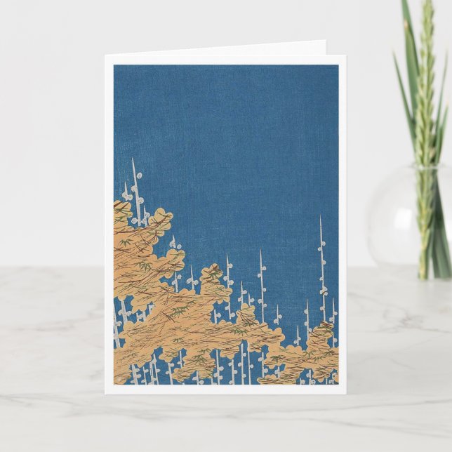 Vintage Kimono Muster Grußkarte Feiertagskarte (Vorderseite)